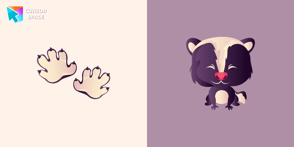 Sly Skunk cursor cursor pack